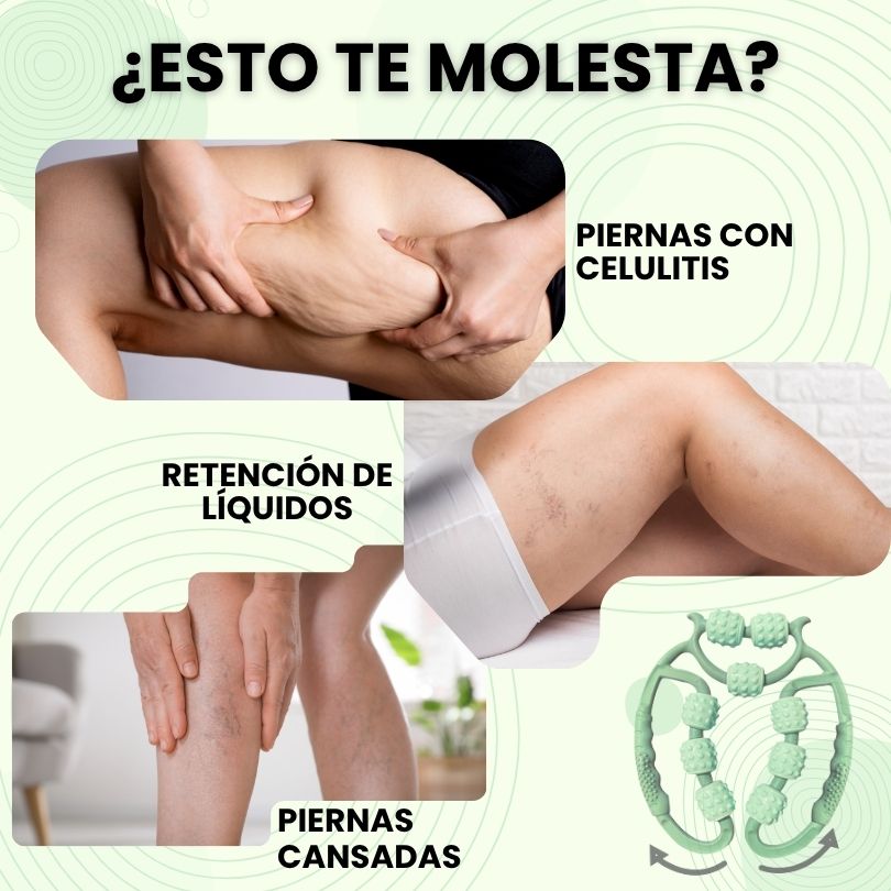 Masajeador Efecto Drenaje Linfático - Adios Celulitis!