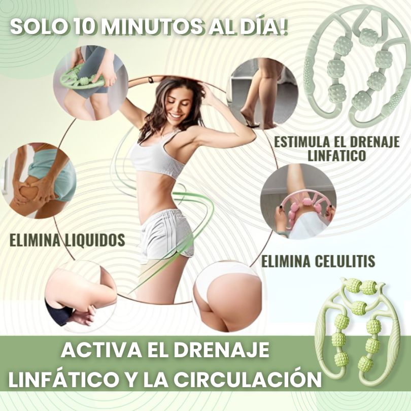 Masajeador Efecto Drenaje Linfático - Adios Celulitis!