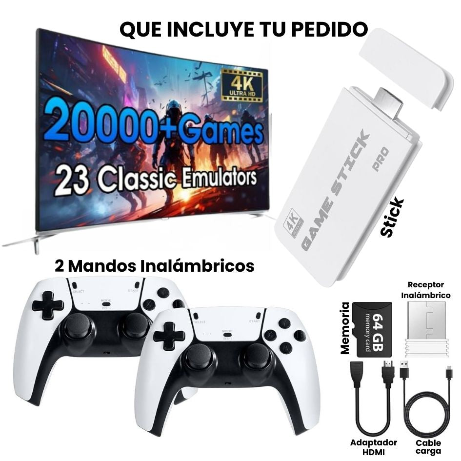 RETROPLAY 4K - REVIVE TU INFANCIA CON TUS JUEGOS RETRO!